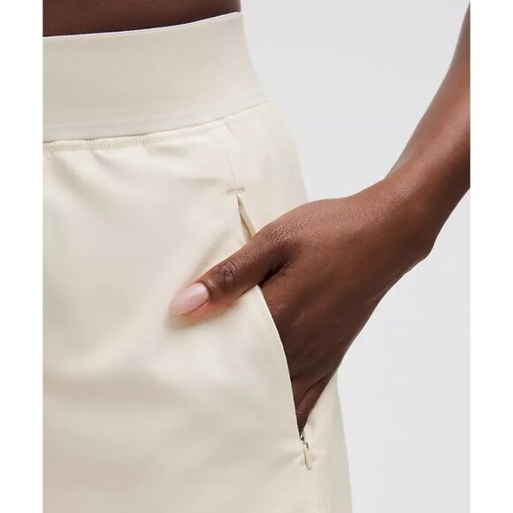 Lululemon Swift Relaxed 9" Shorts With Logo Waistband Light Ivory - Sizes XXXS - Picture 2 of 3